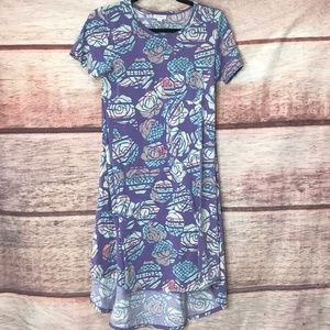Lularoe XXS Carly Lavender Roses